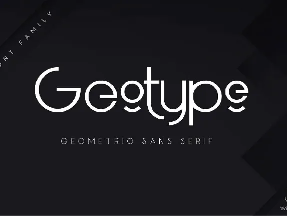 Geotype font