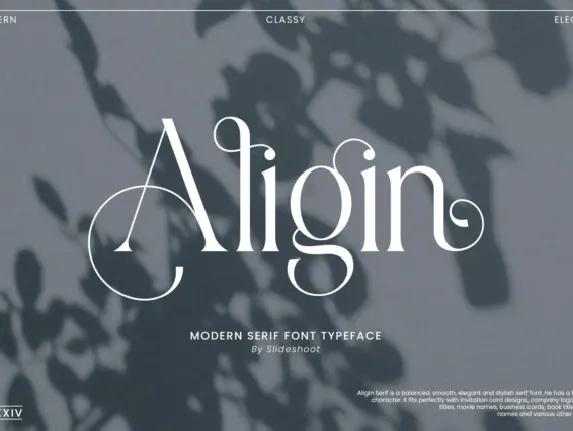 Aligin font