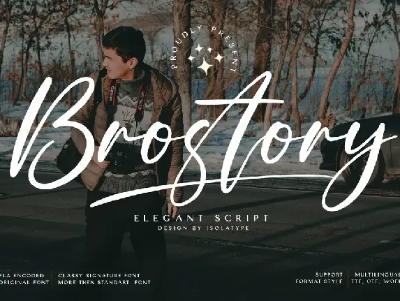 Brostory (Demo) font