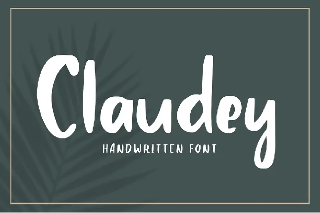 Claudey font