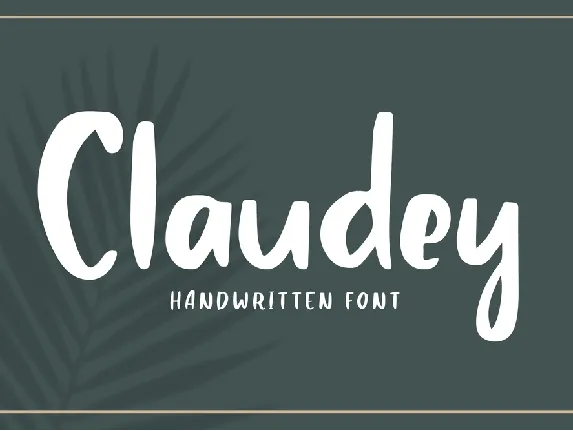 Claudey font