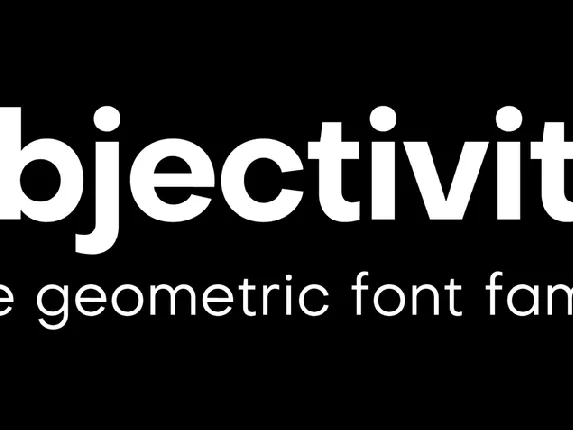 Objectivity font