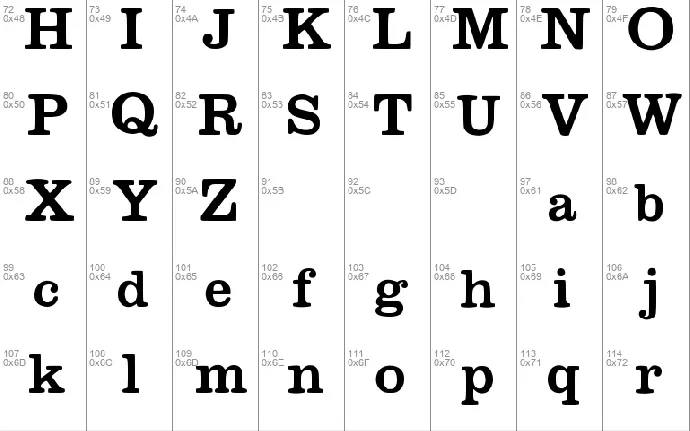 Megeon font