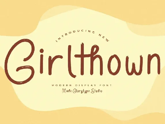 Girlthown font