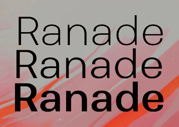 Ranade Family font