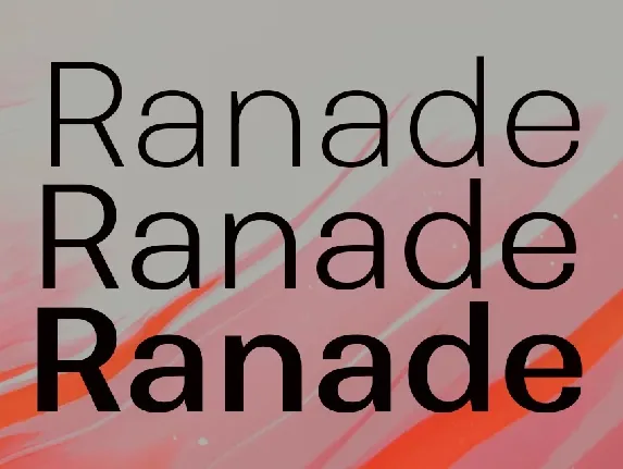 Ranade Family font