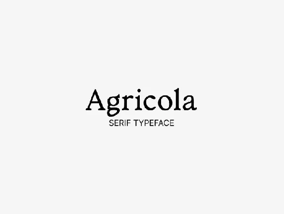 Agricola font