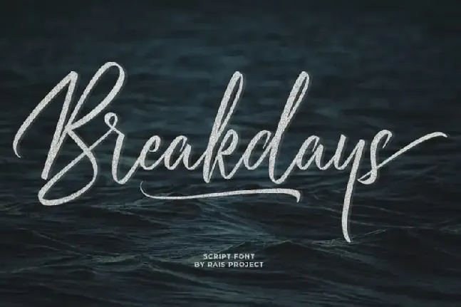 Breakdays Script font