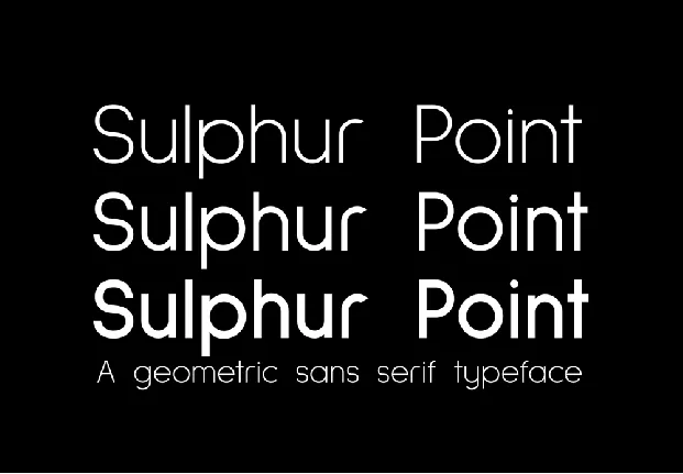 Sulphur Point Family font