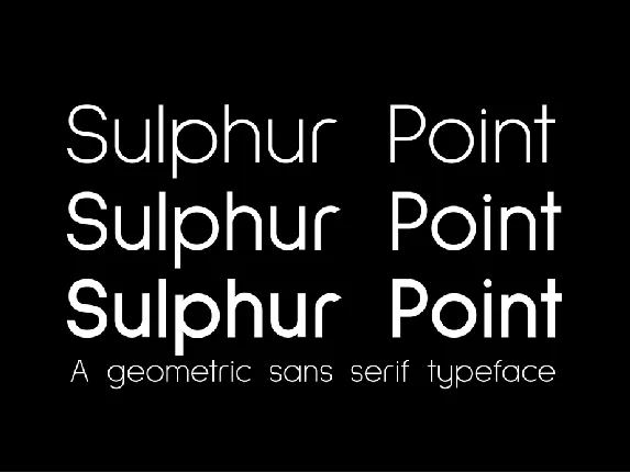 Sulphur Point Family font