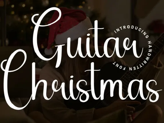 Guitar Christmas Script font