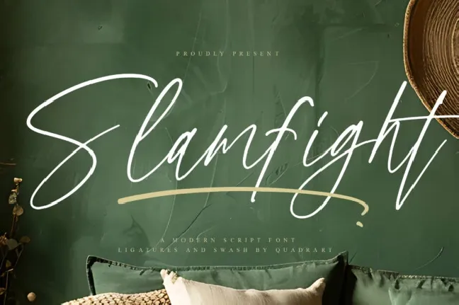 Slamfight Script font