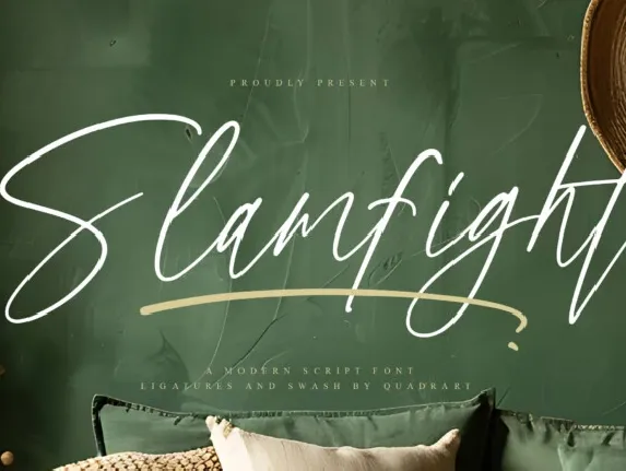 Slamfight Script font