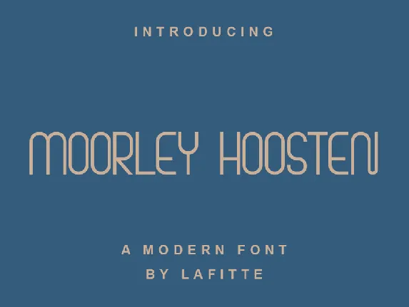 Moorley Hoosten font