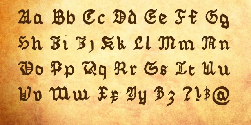 Skennerton Fraktur font