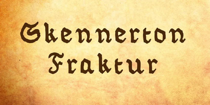 Skennerton Fraktur font