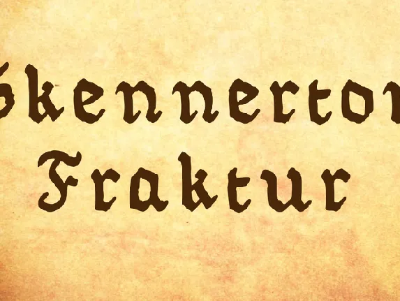 Skennerton Fraktur font