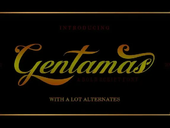 Gentamas font