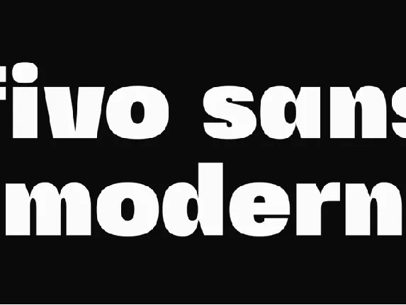 Fivo Sans Modern font