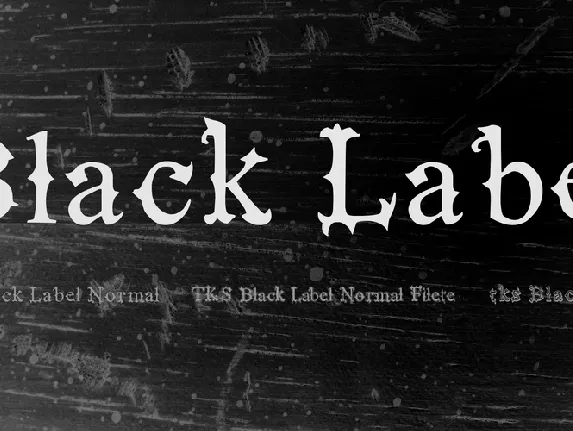 Black Label font