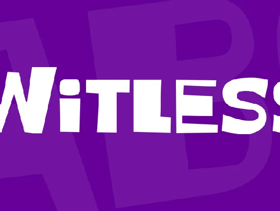 Witless font