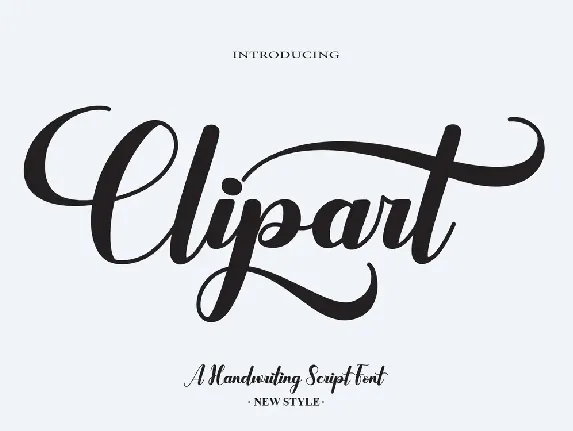 Clipart font