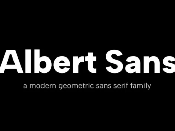 Albert Sans Family font