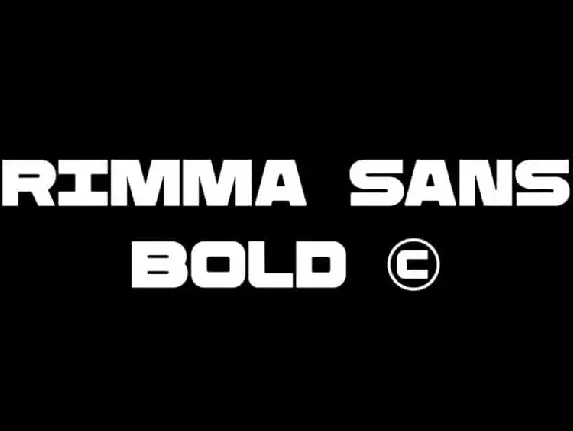 Rimma Bold Sans Serif font