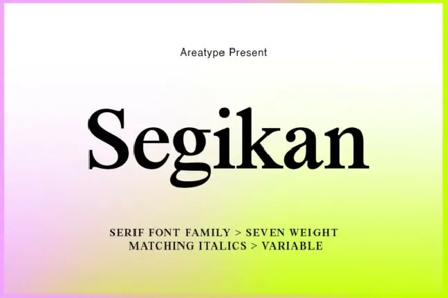 Segikan font