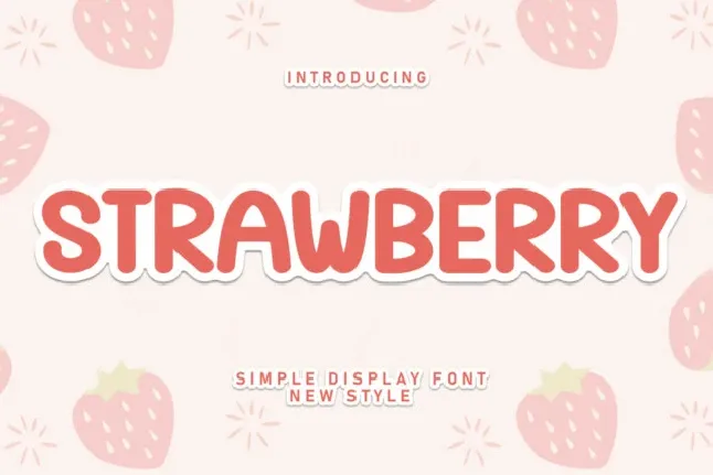 Strawberry Display font