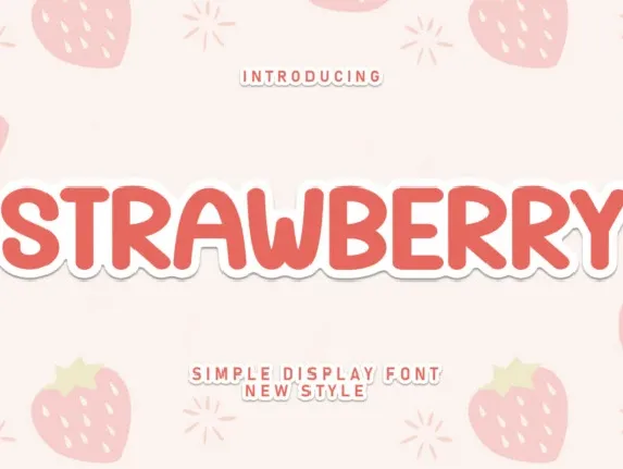 Strawberry Display font