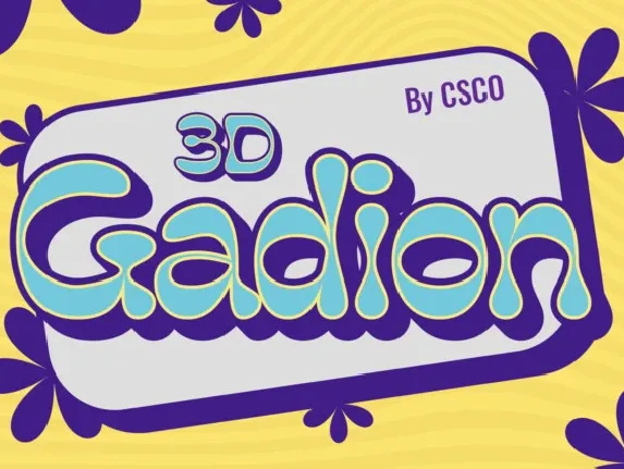 Gadion 3D font