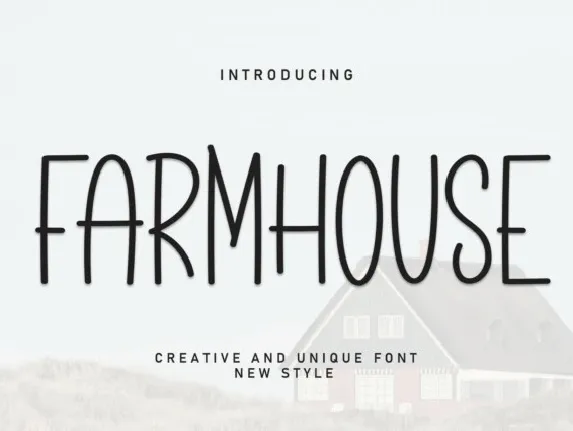 Farmhouse Display font