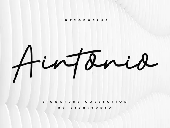 Aintonio font