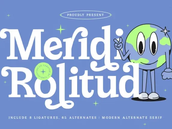 Meridi Rolitud font