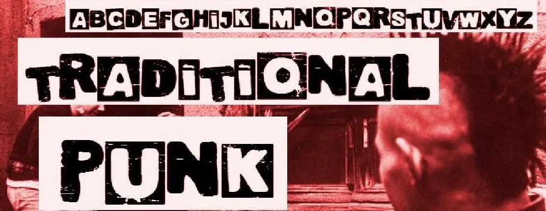 Traditional Punk Fancy font