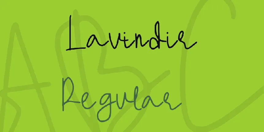 Lavindir font