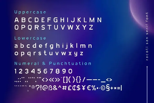 Racoti Personal Use font