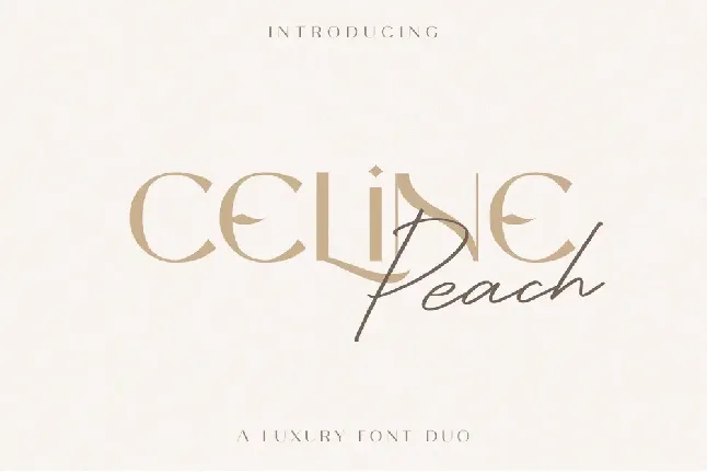 Celine Peach Free font