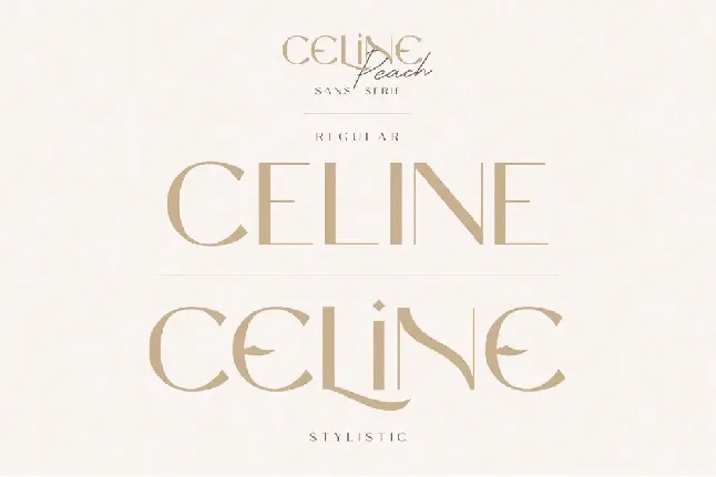 Celine Peach Free font