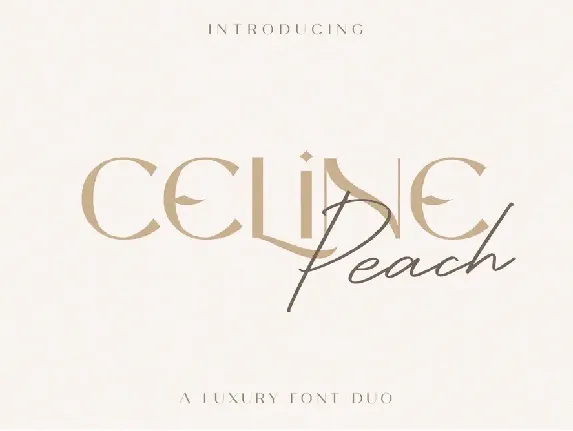 Celine Peach Free font