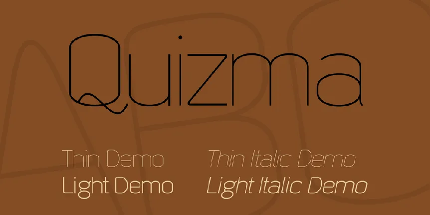 Quizma font