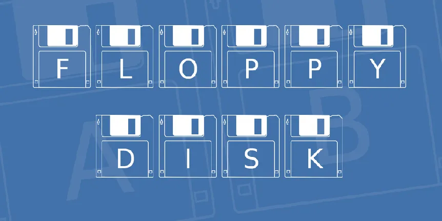 Floppy Disk font