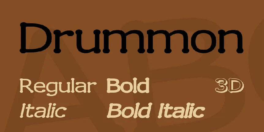 Drummon font