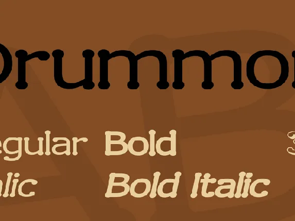 Drummon font