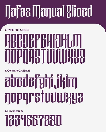 Nafas Manual font