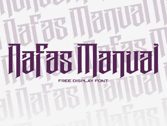 Nafas Manual font