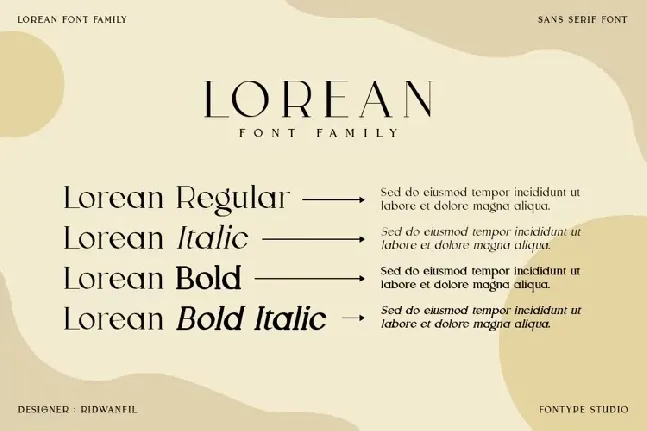 Lorean font