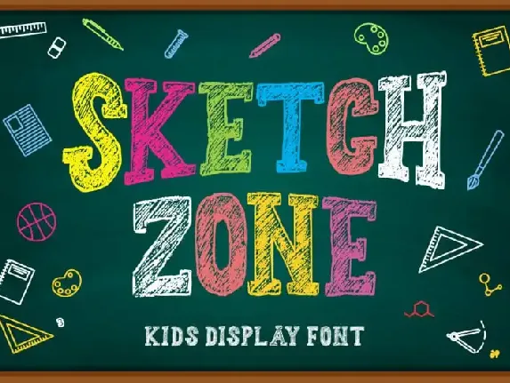 Sketch Zone Display font