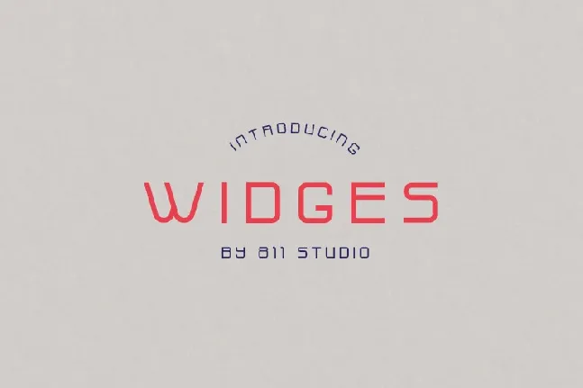 Widges Modern Demo font